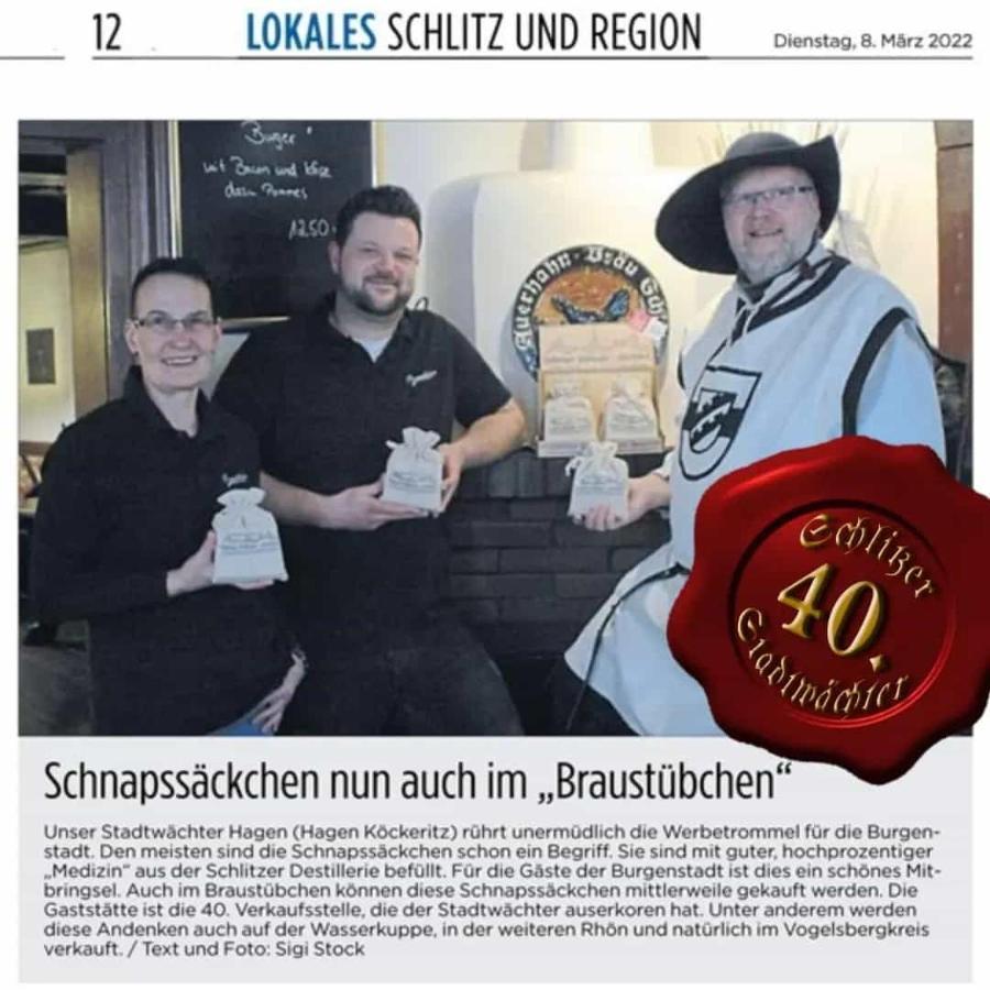 Gaststaette Braustuebchen Hotel Schlitz Ngoại thất bức ảnh